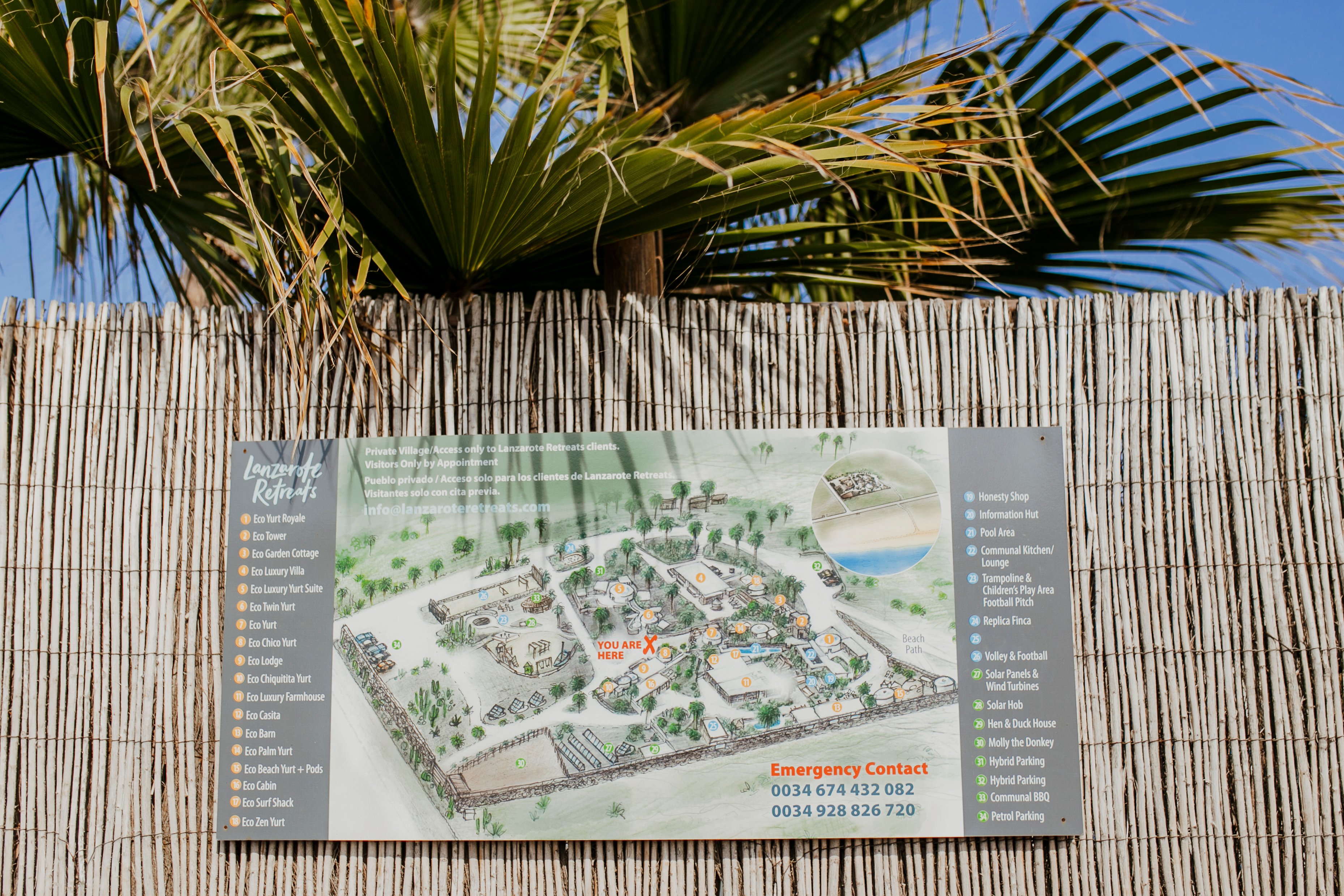 Map of the eco village